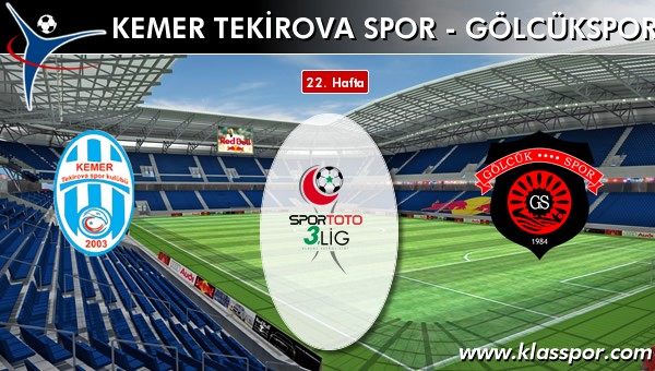 Kemer Tekirova Spor - Gölcükspor sahaya hangi kadro ile çıkıyor?