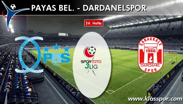 İşte Payas Bel. - Dardanelspor maçında ilk 11'ler