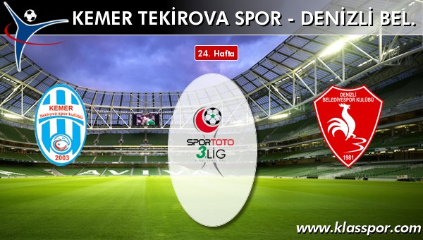 Kemer Tekirova Spor - Denizli Bel. sahaya hangi kadro ile çıkıyor?