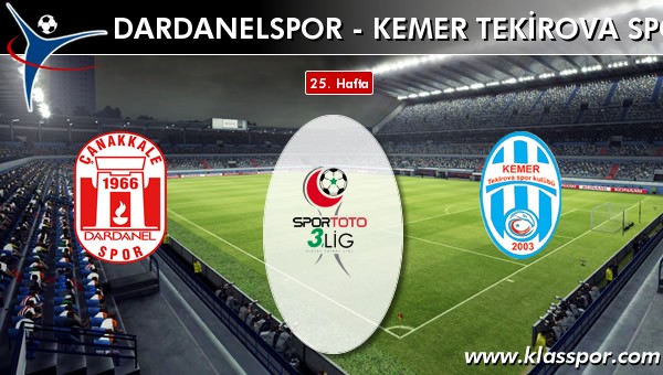 Dardanelspor - Kemer Tekirova Spor sahaya hangi kadro ile çıkıyor?