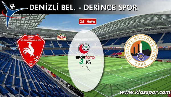 İşte Denizli Bel. - Derince Spor maçında ilk 11'ler