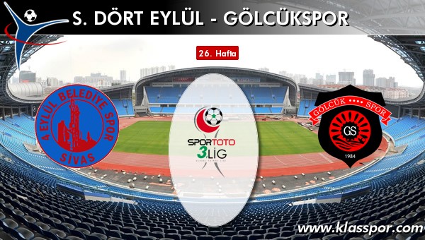 S. Dört Eylül - Gölcükspor sahaya hangi kadro ile çıkıyor?