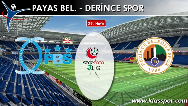 Payas Bel. - Derince Spor maç kadroları belli oldu...