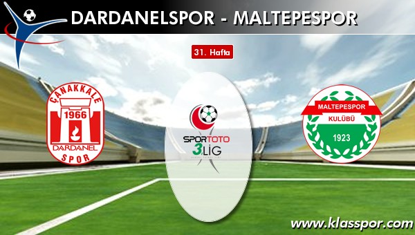 Dardanelspor - Maltepespor maç kadroları belli oldu...