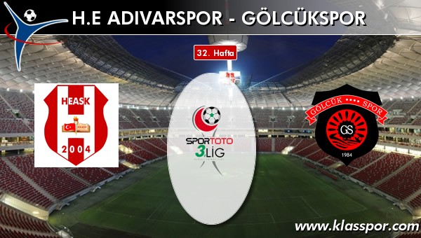 H.E. Adıvarspor - Gölcükspor maç kadroları belli oldu...