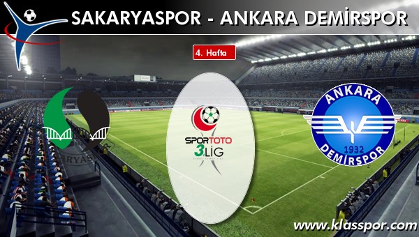 İşte Sakaryaspor - Ankara Demirspor maçında ilk 11'ler