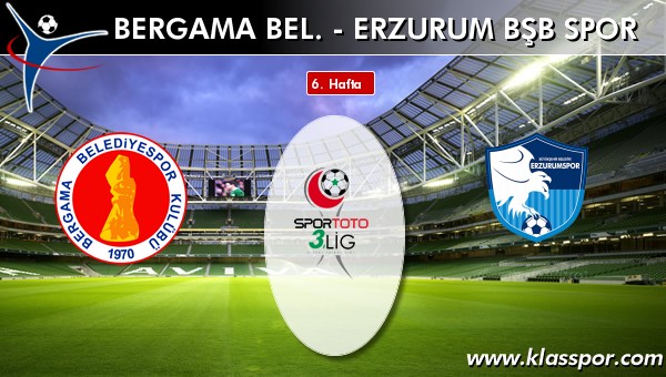 Bergama Bel. 3 - Erzurum Bşb Spor 1