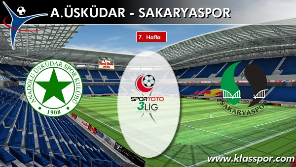 İşte A. Üsküdar - Sakaryaspor maçında ilk 11'ler