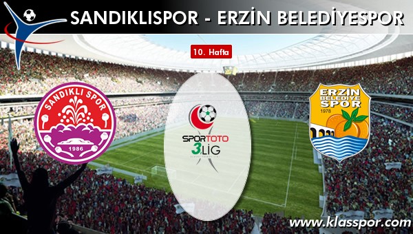 Sandıklıspor - Erzin Belediyespor sahaya hangi kadro ile çıkıyor?