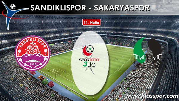 Sandıklıspor - Sakaryaspor sahaya hangi kadro ile çıkıyor?