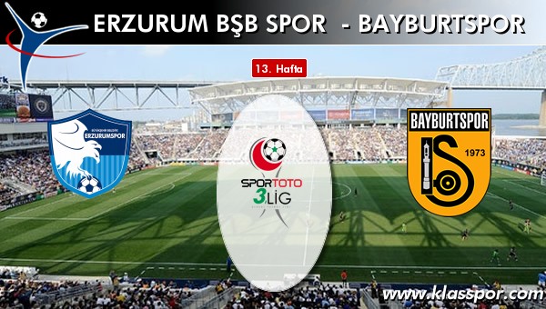 Erzurum Bşb Spor 1 - Bayburtspor 0