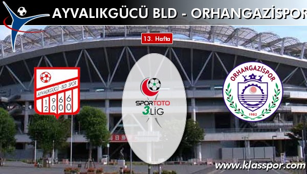 Ayvalıkgücü Bld - Orhangazispor sahaya hangi kadro ile çıkıyor?