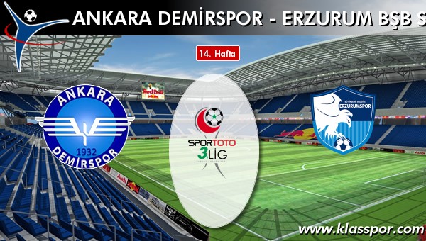 Ankara Demirspor 2 - Erzurum Bşb Spor 0