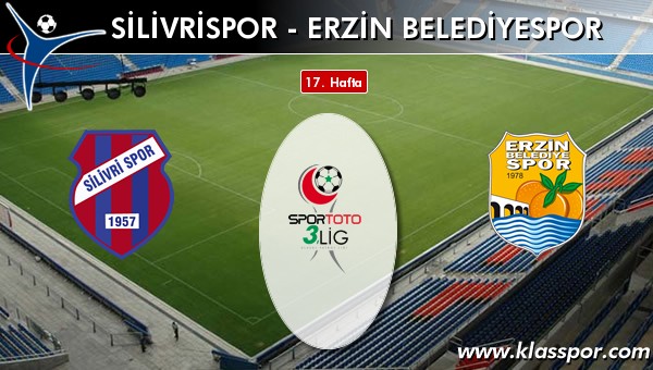 Silivrispor - Erzin Belediyespor sahaya hangi kadro ile çıkıyor?