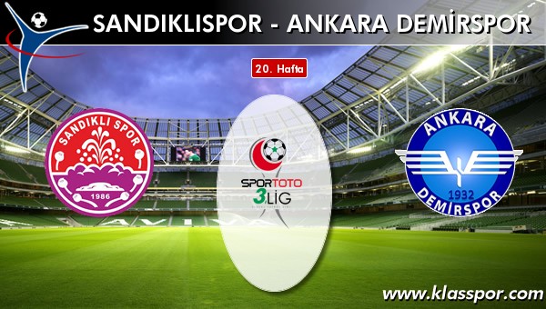 İşte Sandıklıspor - Ankara Demirspor maçında ilk 11'ler