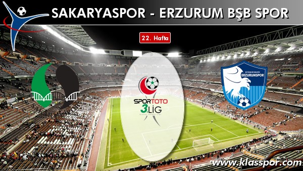 Sakaryaspor - Erzurum Bşb Spor maç kadroları belli oldu...