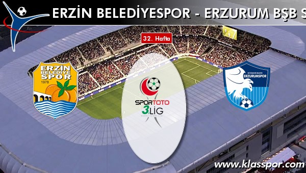 İşte Erzin Belediyespor - Erzurum Bşb Spor maçında ilk 11'ler