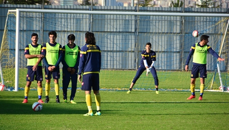 Ankaragücü şut çalışması yaptı...