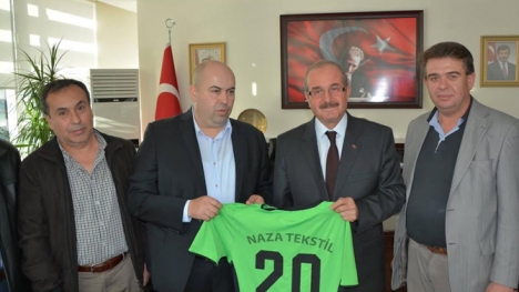 Kızılcabölükspor, Vali'yi ziyaret etti!