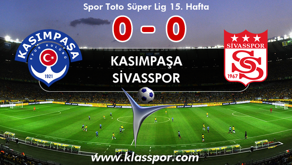 Kasımpaşa 0 - Sivasspor 0