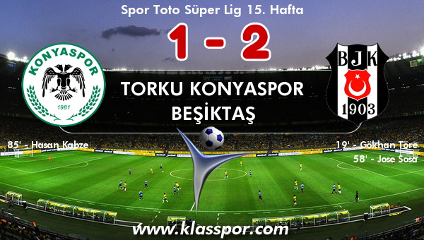 Torku Konyaspor 1 - Beşiktaş 2