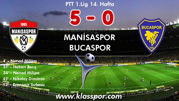 Manisaspor 5 - Bucaspor 0