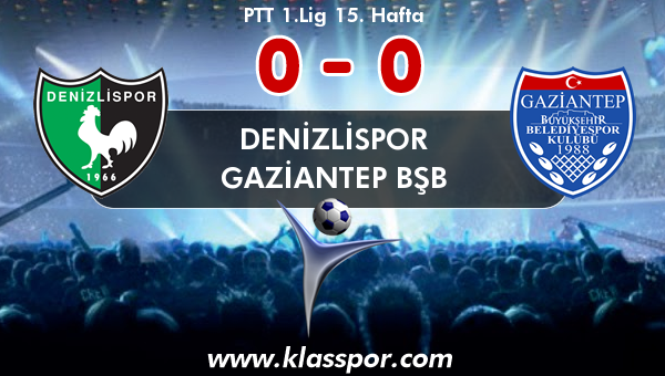 Denizlispor 0 - Gaziantep BŞB 0