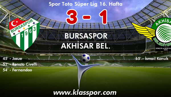 Bursaspor 3 - Akhisar Bel. 1