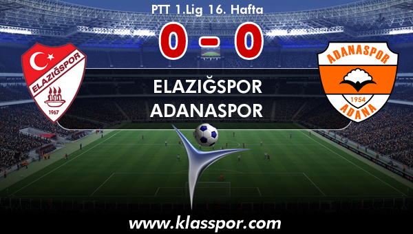 Elazığspor 0 - Adanaspor 0