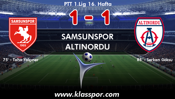 Samsunspor 1 - Altınordu 1