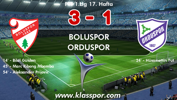 Boluspor 3 - Orduspor 1