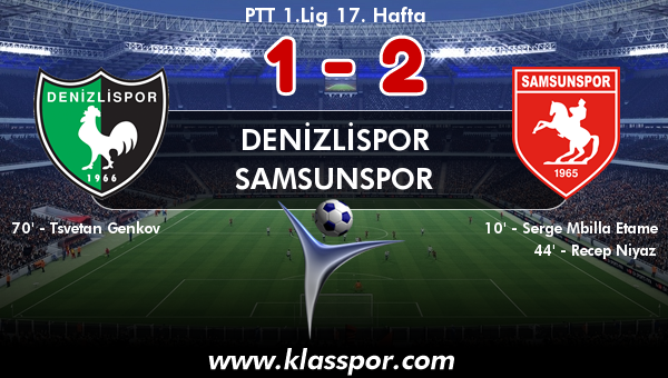 Denizlispor 1 - Samsunspor 2