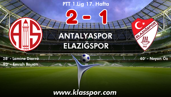Antalyaspor 2 - Elazığspor 1