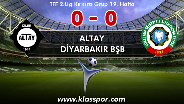 Altay 0 - Diyarbakır BŞB 0