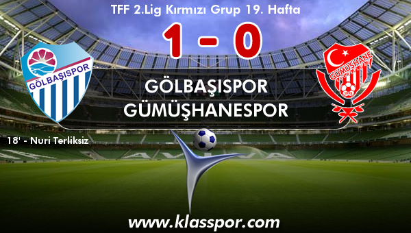 Gölbaşıspor 1 - Gümüşhanespor 0