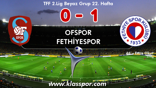 Ofspor 0 - Fethiyespor 1