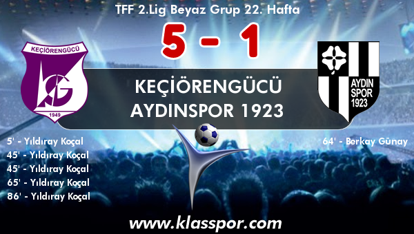 Keçiörengücü 5 - Aydınspor 1923 1