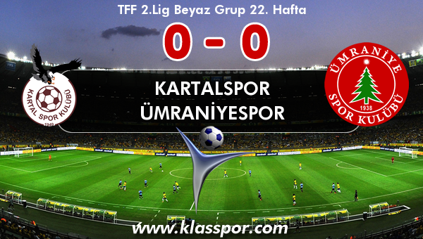 Kartalspor 0 - Ümraniyespor 0