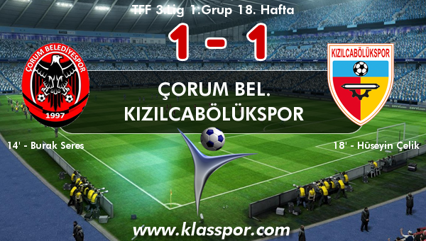 Çorum Bel. 1 - Kızılcabölükspor 1