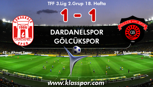 Dardanelspor 1 - Gölcükspor 1