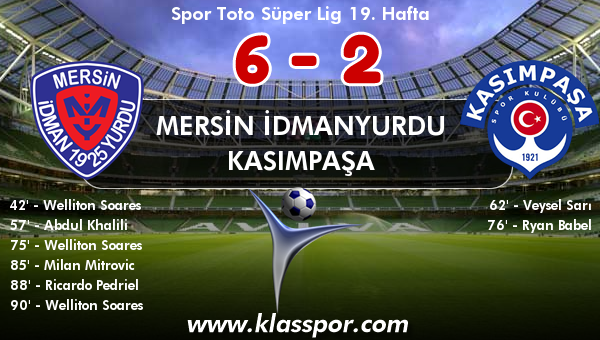 Mersin İdmanyurdu 6 - Kasımpaşa 2