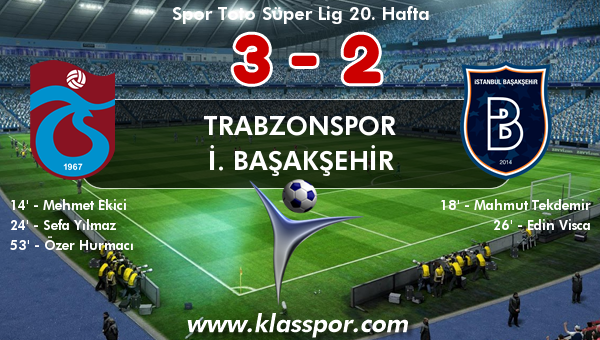 Trabzonspor 3 - İ. Başakşehir 2