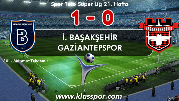 İ. Başakşehir 1 - Gaziantepspor 0