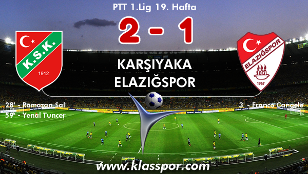 Karşıyaka 2 - Elazığspor 1