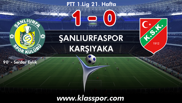 Şanlıurfaspor 1 - Karşıyaka 0