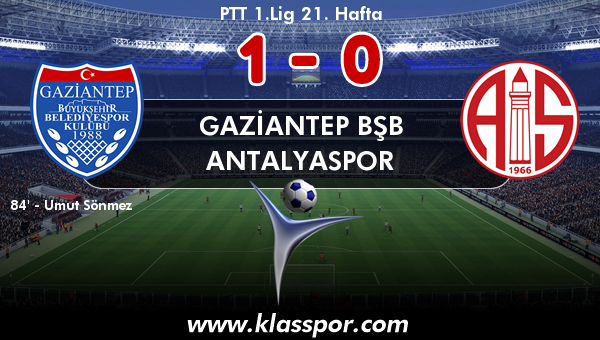 Gaziantep BŞB 1 - Antalyaspor 0