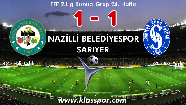 Nazilli Belediyespor 1 - Sarıyer 1