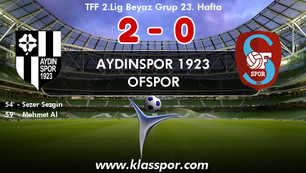 Aydınspor 1923 2 - Ofspor 0