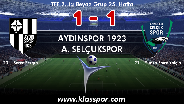 Aydınspor 1923 1 - A. Selçukspor 1