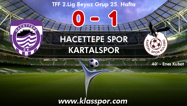 Hacettepe Spor 0 - Kartalspor 1